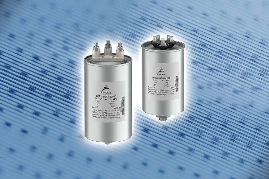Power capacitors: Rugged three-phase AC-filter capacitors